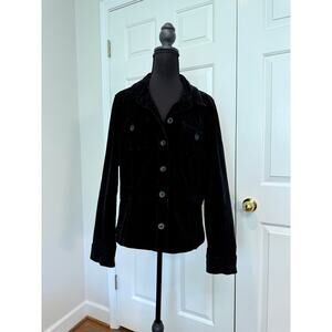 Old Navy Black Vlevet Blazer